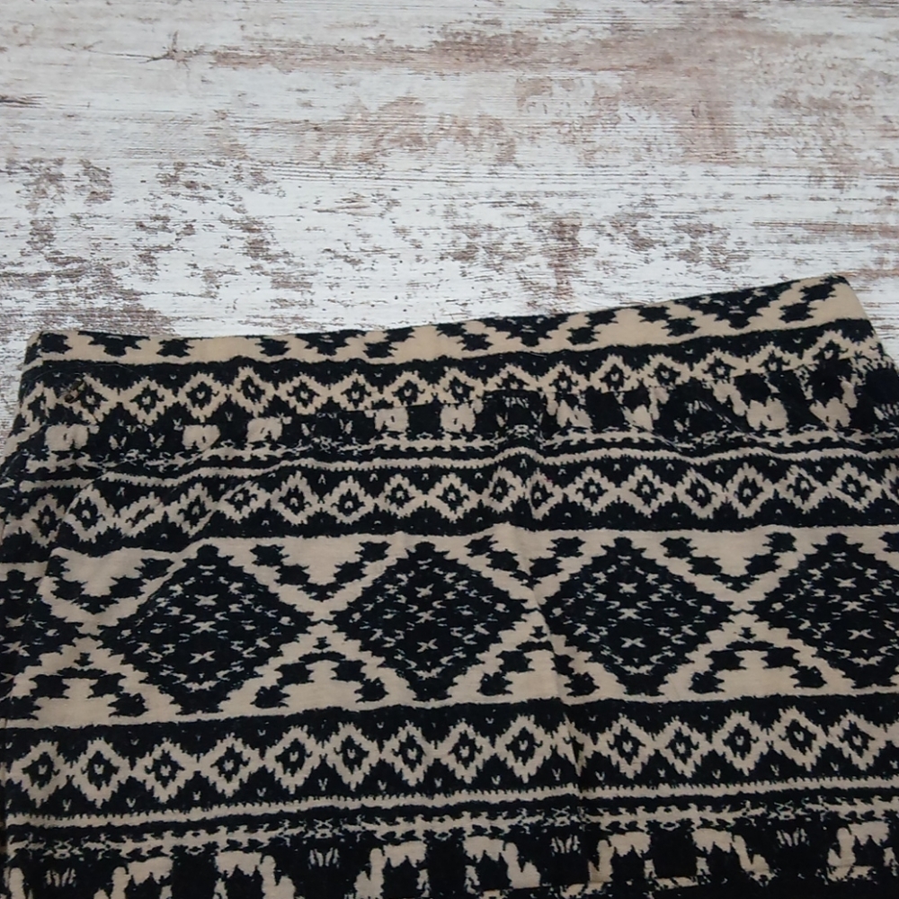 Boho Pattern Full Length Soft Detailed Skirt - image 4